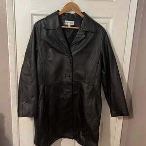 Women’s Charles Klein leather coat